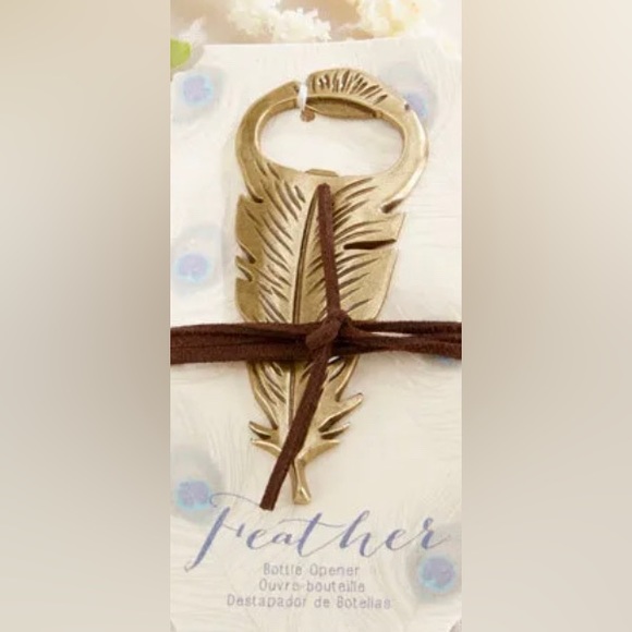 🔥SOLD🔥 Vintage Gold Feather Bottle Opener - Picture 3 of 5